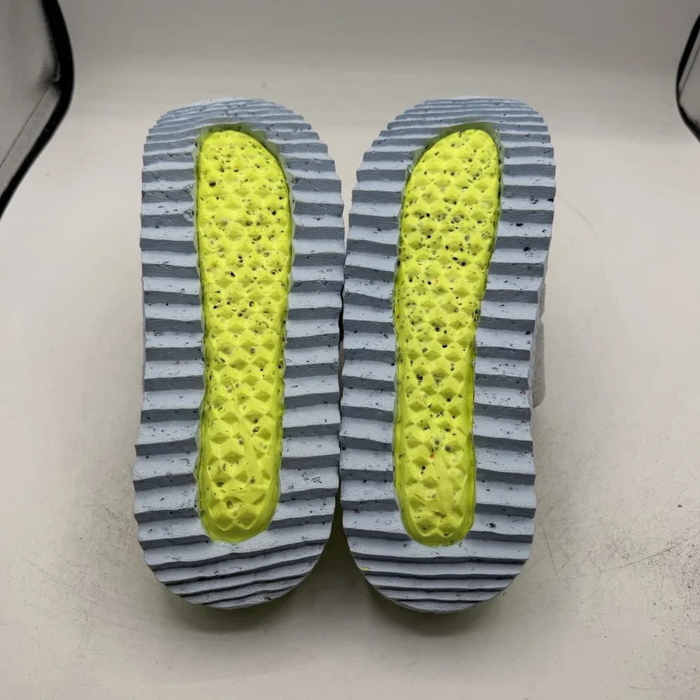 Nike Asuna Crater Slide Sandals Mens Sz 8 Platinum Tint/Black Volt DJ4629-001
